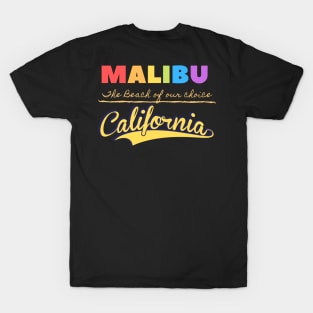 Malibu beach California City holiday T-Shirt